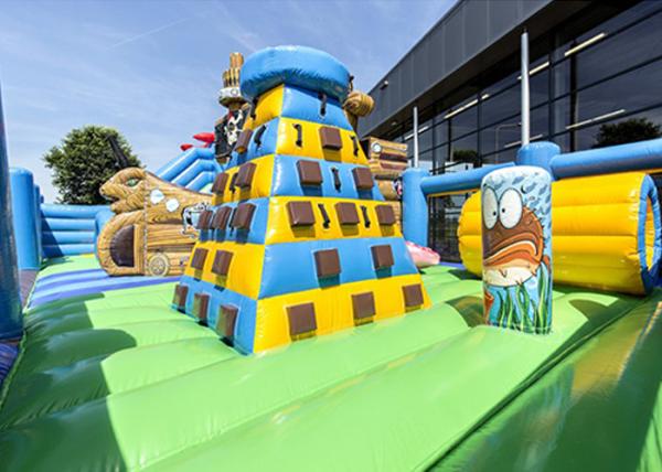High Durability Jumbo Bounce House UV Resistance Fire Resistant With Repair Kit