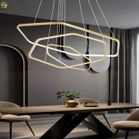 Luz nórdica do pendente do diodo emissor de luz do ouro do titânio do espelho para a pintura de cozimento da casa