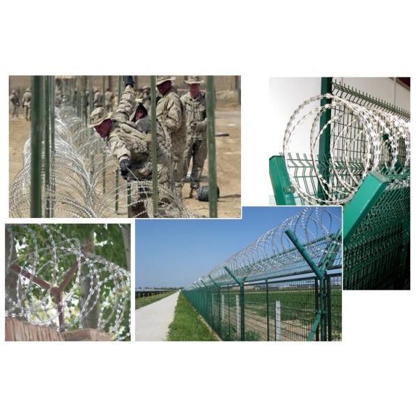 Galvanized Gi Barbed Wire Fencing Triple Twist Gi Barbed Wire Blue/Green/Red 26-100mm Barb Spacing