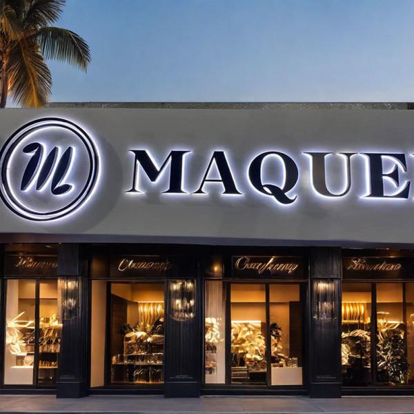 Storefront Led Sign Board Outdoor Shop Name Board Designs Acrylic Backlit Stainless Led Illuminated Letter Sign for Business