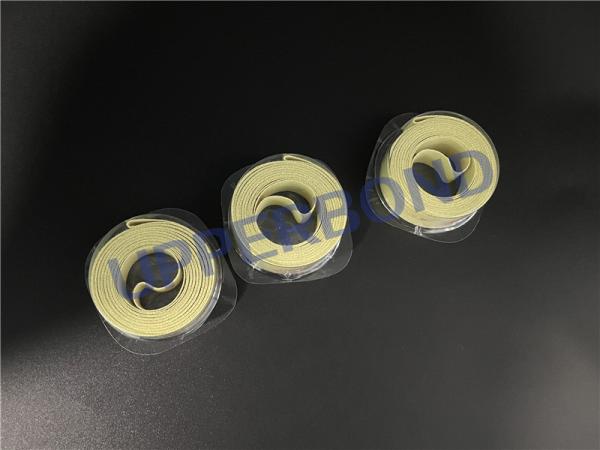 Full Coated Yellow Aramid Tape Heat Resistance Conveying Tobacco Making Machine
