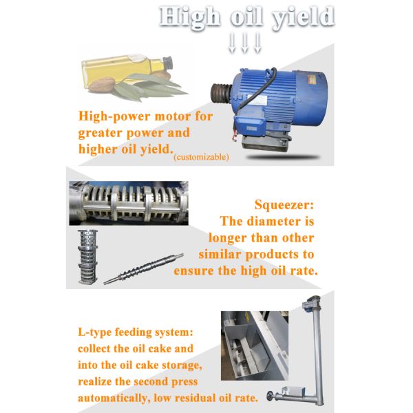 30 KW масла арахиса емкости машины прессы масла сои большого делая машину