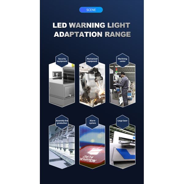 Tour lumineuse de machine rouge orange avec feux à LED 24V DC et alarme sonore pour machine CNC