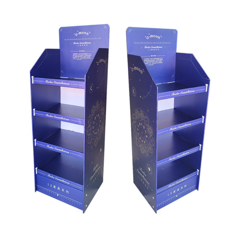 Eco-friendly Custom Logo Plastic Shoe Rack Organizer for Metal Paper Display Stand