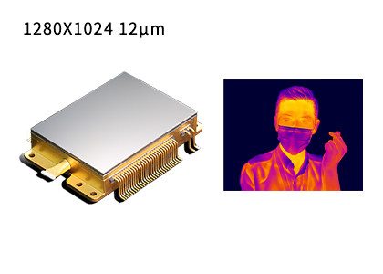 Mega Pixel Large Array Uncooled Infrared Detector with 1280x1024 Resolution and 12μm Pixel Size Using Vanadium Oxide Material