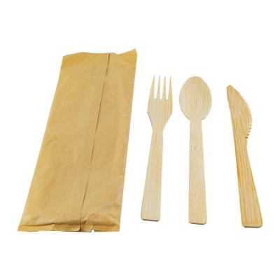 A cutelaria de bambu 170mm descartável amigável de Eco lustrou de superfície