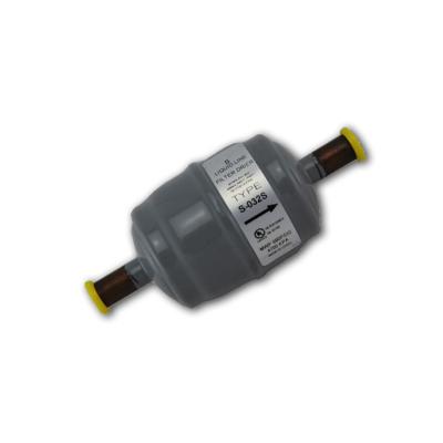 Grey copper Freezer Filter Drier For Refrigerator S Series Acid Removal