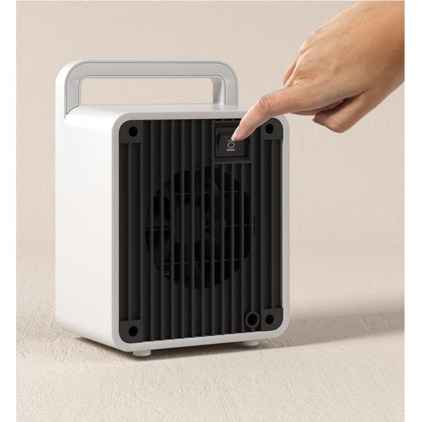 ABS 900W Mini Smart Tabletop Portable Electric Warmer Handy Desktop PTC Fan Heater