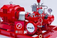 L'UL actionnée par moteur électrique Fm de pompe à incendie de cas puissant de fente a approuvé 2000 gal/mn 220 livres par pouce carré