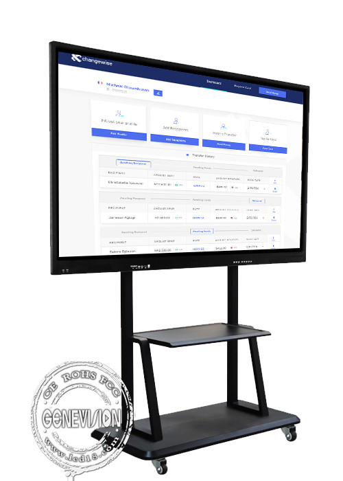 75" доска взаимодействующее Whiteboard экрана касания двойной системы 4K умная