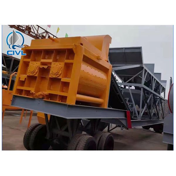 Mobile Concrete Batching Plant / Mobile Mixing Plant / Towable Batching Plant / YHZS90 Plant Trailer