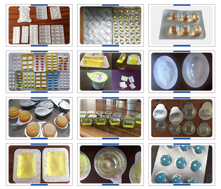 Máquina de empacotamento 2.2kw da bolha de Softgel da folha de alumínio do PVC