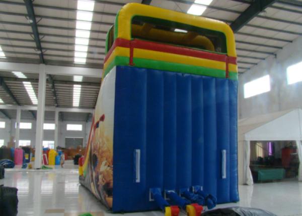 Spiderman Theme Commercial Inflatable Water Slides 8 X 5 X 7m Enviroment - Friendly