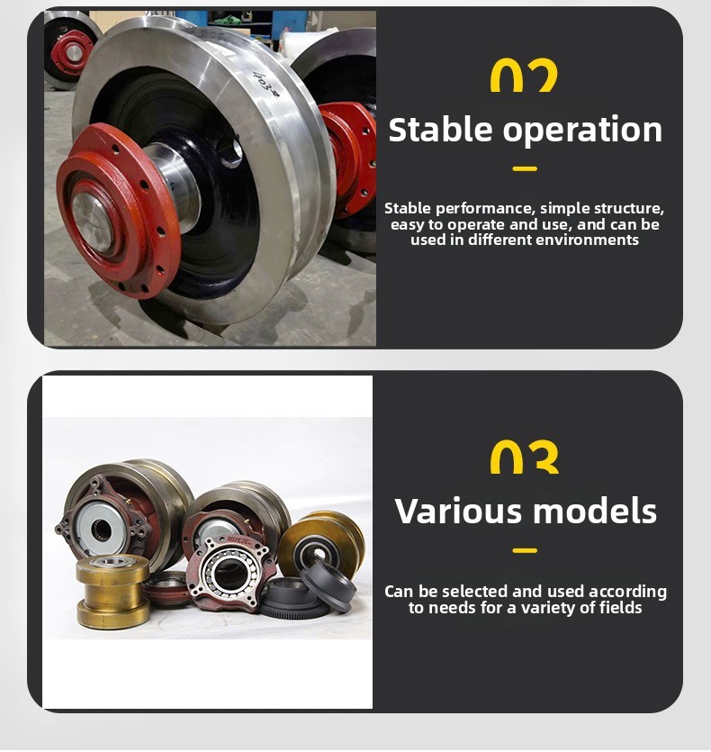 Forged Alloy Steel Single Flange Crane Wheel with Precision CNC Machining and Heat-Treated for Gantry Cranes