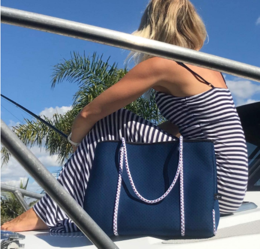 Grand sac fourre-tout en néoprène léger pour femmes pour les voyages à la plage