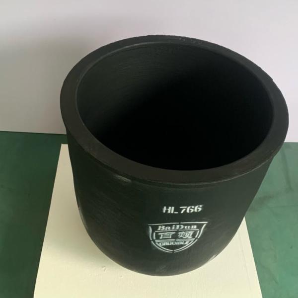 5L Silicon Carbide Crucible Cylindrical Large Crucible For Zinc Reclaiming