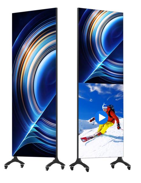 3000nit High Brightness GOB P1.25 LED Poster with Ultra-thin 33mm Cabinet and Front Access Service for Indoor Advertising