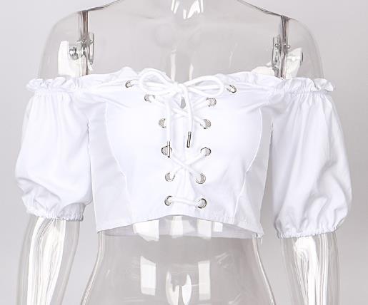 Пригонка изготовленных на заказ женщин Китая фабрики одежды сексуальная тонкая с блузки рукава плеча половинной покрывает с молнией