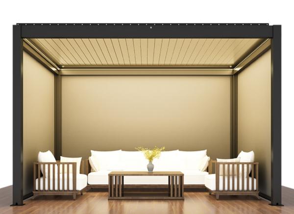 110V Windproof Electric Blackout Roller Blinds Motorized Outdoor AM35 500cm