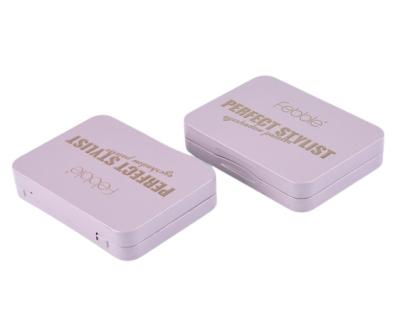 Customized Cosmetic Tins Packaging Small Rectangular Lipstick Tin Box With Hinged Lid