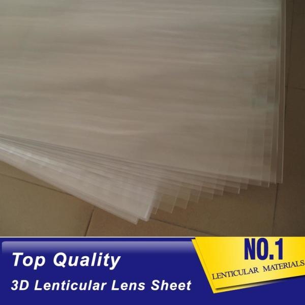 factory 0.6mm 100 lpi PET 3D Lenticular Lens Sheets with self adhesive/ 3d lenticular plastic sheets supplier Chad