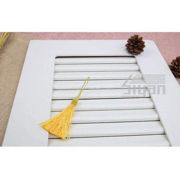 Deformation Resistant Louvered Closet Doors White Color For Bedroom Kitchen