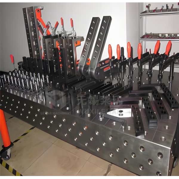 System 28 Modular Welding Table With Quick - Clamp Fixtures