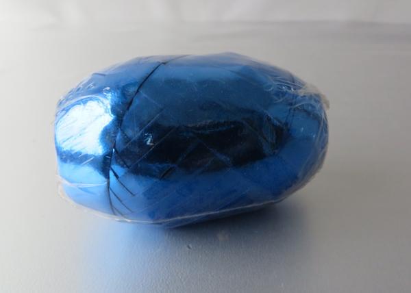 Yellow Silver Blue Curling Ribbon Egg for wrapping , metallic poly ribbon Egg bow