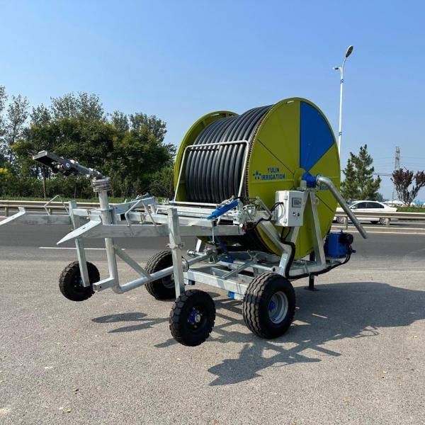 Pumping Irrigation Hose Reel Sprinkler 400m PE Pipe For Farmland