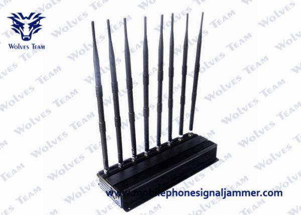 18W Power UHF VHF Jammer WiFi 2400 - 2500MHz Affected Frequency Ranges