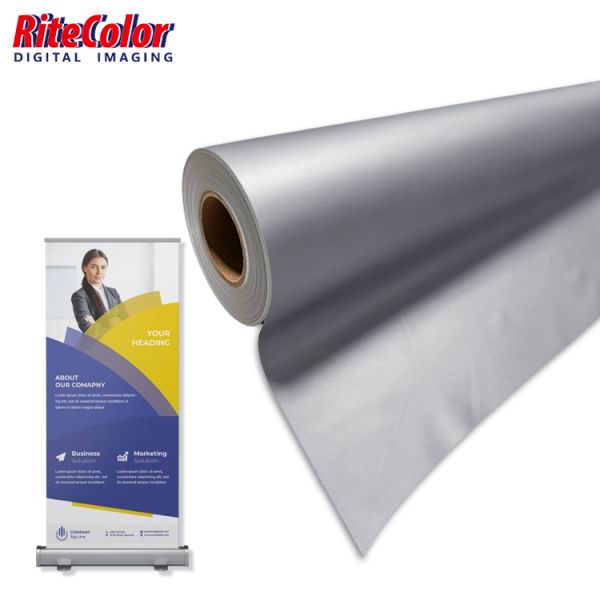300gsm Matte Coated Waterproof Blockout Fabric for High-Resolution Inkjet Printing and Exhibition Backdrops