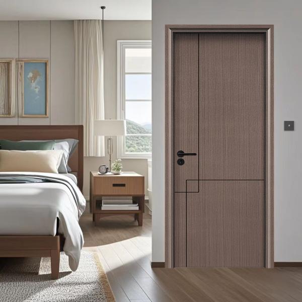 Wood Plastic Hollow Door With Future Mould Proof / Insect Prevention