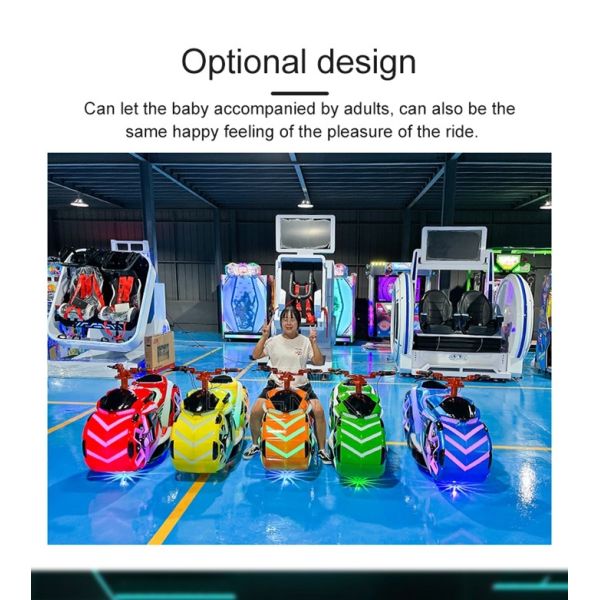 Fengshen Motorcycle Amusement Park Rides Cool Lights Motorcycle Ride