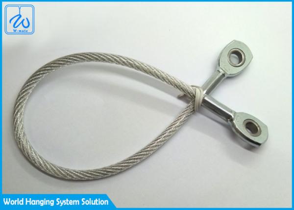 Single Leg 304 Aircraft Wire Cable Fittings Eye Terminal No Coating