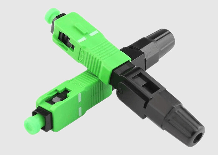 Соединитель LC оптического волокна APC 250μM одиночного режима поля Ferrule