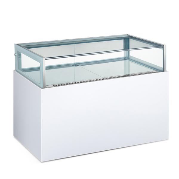 1.5m Drawer Chocolate Display Cabinet , Square Glass Commercial Cake Fridge
