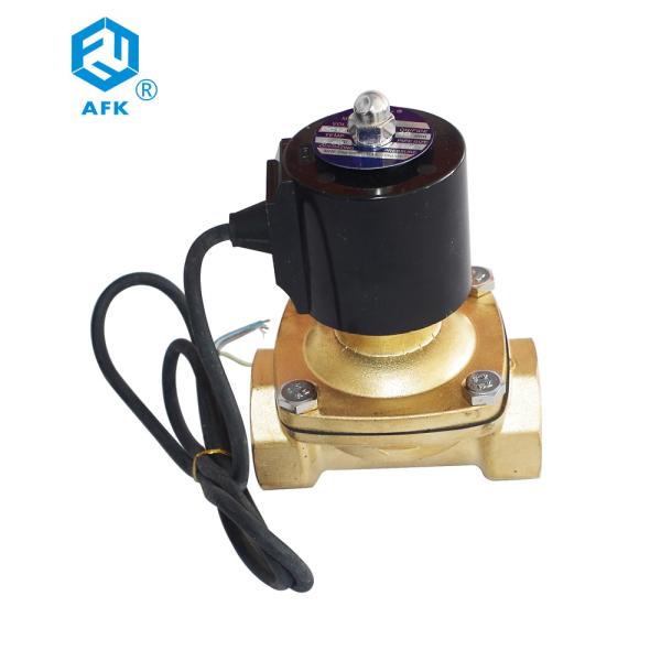 Polegada interna de bronze AC220V da válvula de solenoide 2 da água da linha IP68