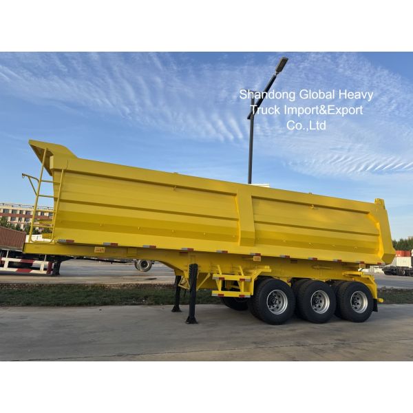 4 Axle U-Shape Dump Trailer with 80-120 Ton Loading Capacity for Heavy-Duty Transport