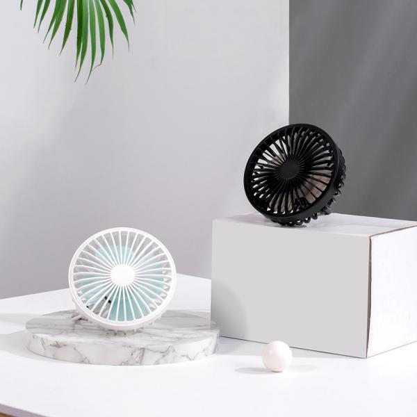 Carregador portátil USB portátil de 4 polegadas DC5 12V 24V LED mini ventilador de carro