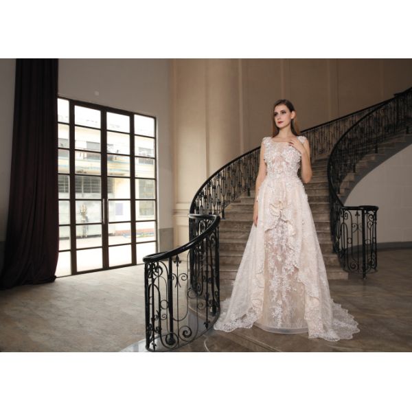 Black Floor Length Ladies Evening Dresses A - Line Elegant Long Tail Cocktail Dress