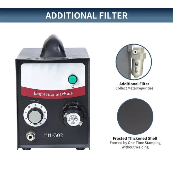Одиночные законченные инструменты гравировального станка HH-G02 ювелирных изделий пневматические гравируя