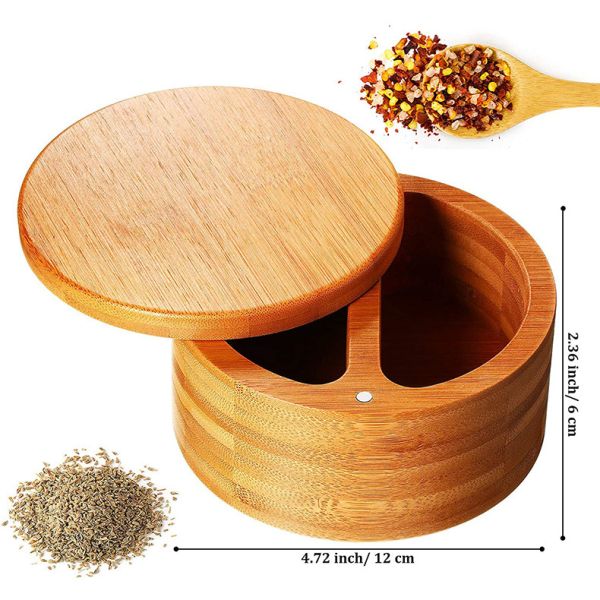Customized Logo Tea Coffee Sugar Storage Jar Spice Jar Set with Bamboo Rack and Bamboo Lid