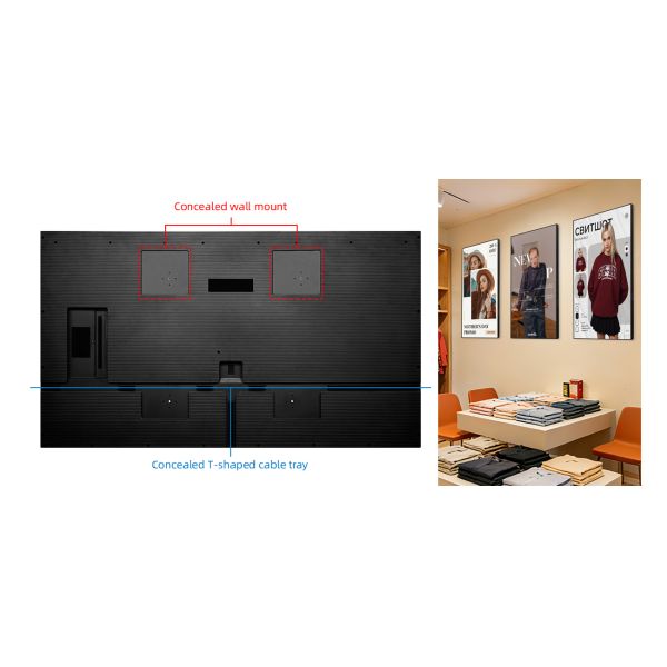 LCD Digital Signage Screen Smart Wall Mount Display for Building