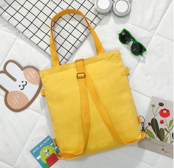 Basic Eco Canvas Bags Women Shopping Fashionable School Bag For Kids