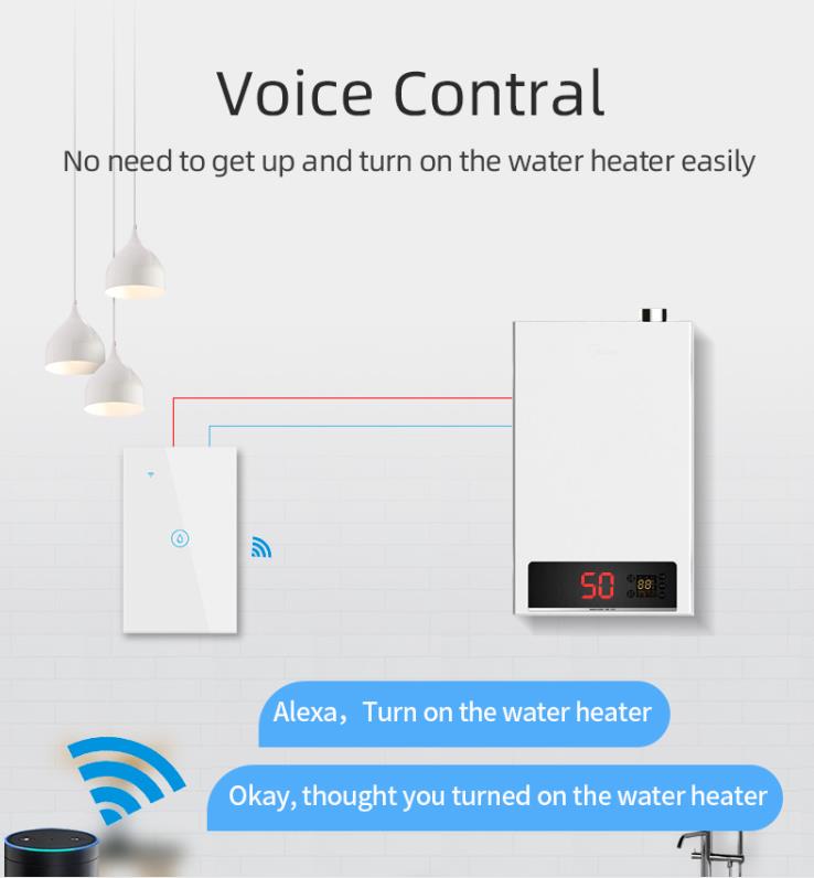 умный переключатель стены касания Google Alexa Tuya Zigbee панели переключателя 20A умный