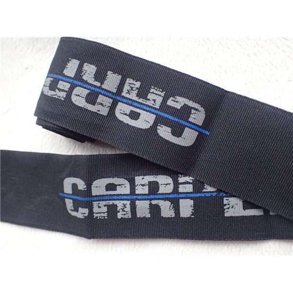 Багажа аксессуаров упругий трос не, ремень шнура нейлона 37ММ плоский с логотипом печатания