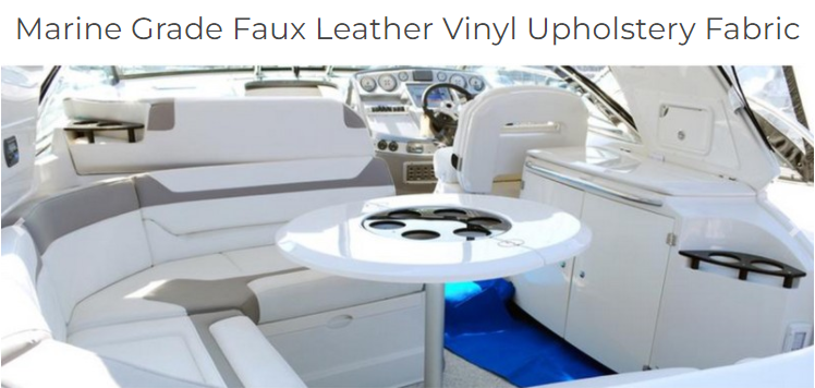 Прочное морское кожаное драпирование легкое для того чтобы очистить ткань Leatherette простирания