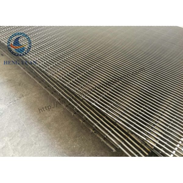 Professional V Wedge Wire Mesh Plate / Johnson Screen Mesh 3*4.6 Mm Support Rod