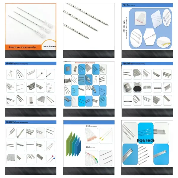 Aiguille de ponction capillaire en acier inoxydable