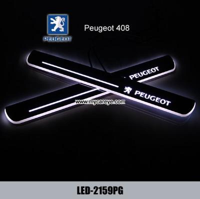 Peugeot 408 car Led lights Moving door sill light Welcome Pedal sale